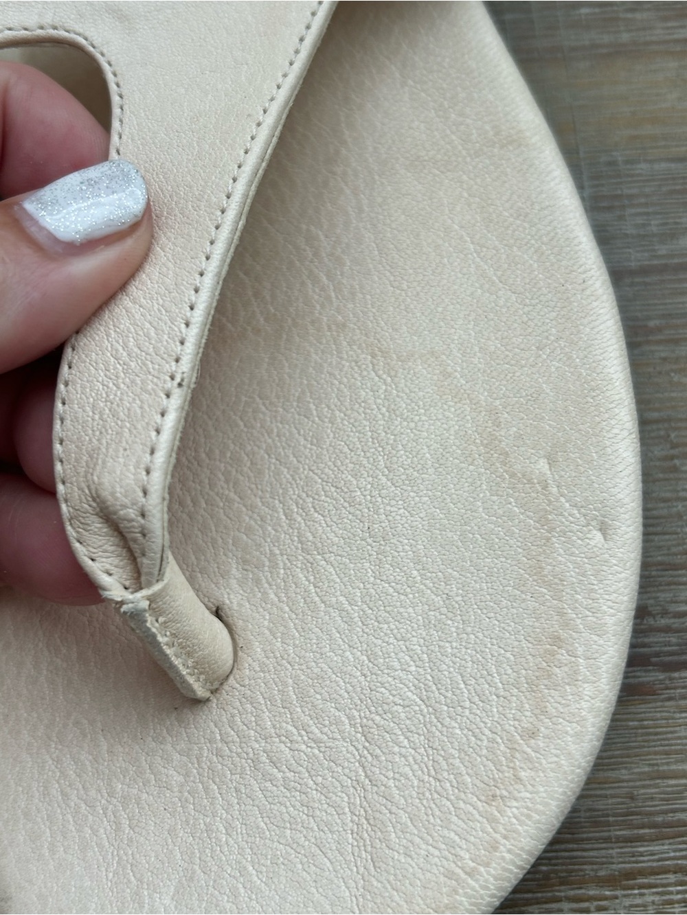Massimo Dutti Cream Leather Sandals Size 38 or 7.5 - Picture 10 of 10